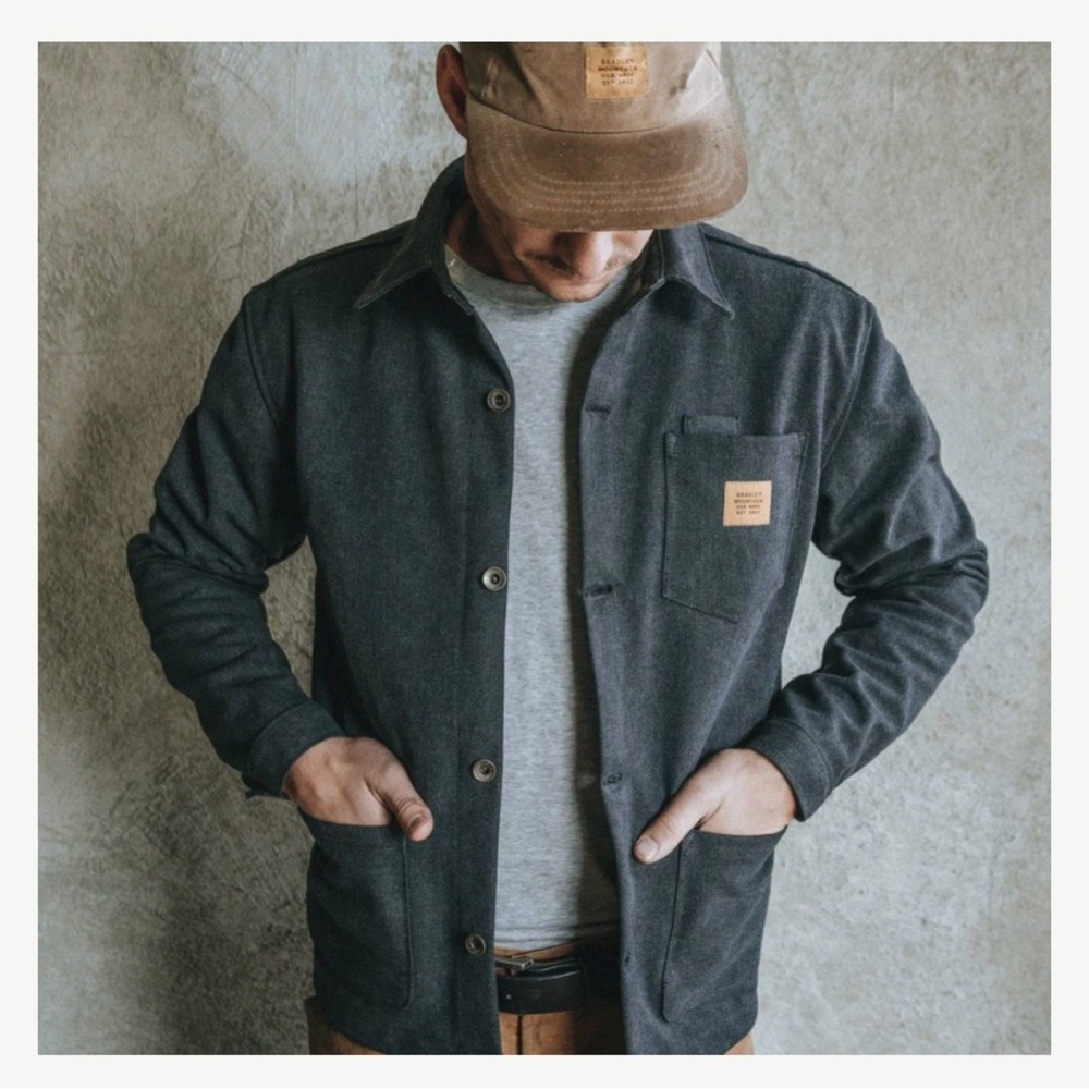 Edison Chore Coat Stone Washed Black XXL